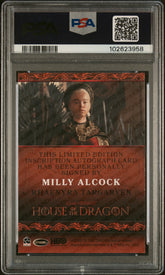 2024 Rittenhouse House Of The Dragon Inscription Autograph Milly Alcock PSA A 10